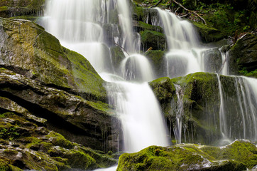 Landscape with waterfall