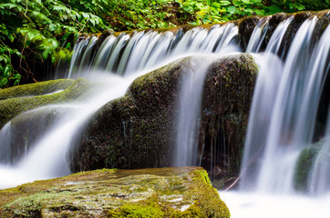 Landscape with waterfall