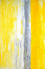 Malarstwo abstrakcyjne szary i żółty - 121389624