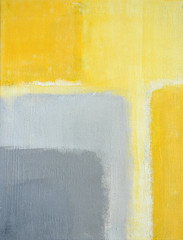 Malarstwo abstrakcyjne szary i żółty - 121389802