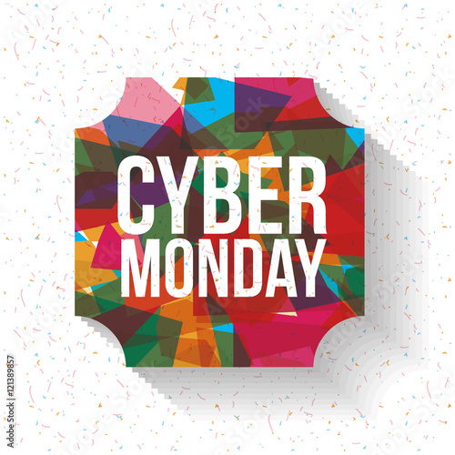 "Cyber Monday and frame icon. sale decoration and advertising