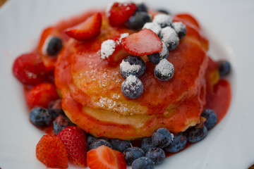 Pancakes fruits