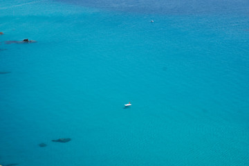 Crystal clear sea near the town of Tropea region Calabria - Italy