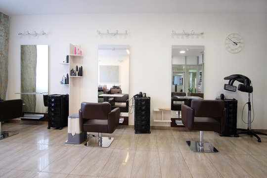 interior of a modern beauty salon