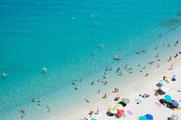 Magic beach in Tropea, Calabria, Italy