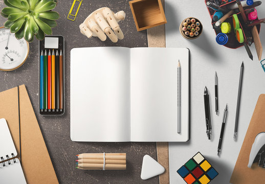 Artist's Sketchbook Mockup 1