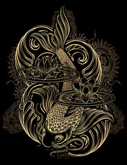 koi carp tatoo