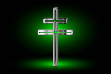 double religious cross ,Christian double cross,