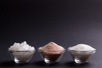 white and pink salt