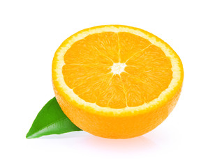 Orange fruit on white