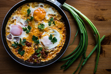 Turkish Breakfast Menemen / Omelette (Fried Eggs)