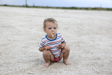 Boy eating pancake