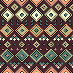 Abstract seamless pattern for girls,boys, clothes.Creative vector background with geometric figures.Funny wallpaper for textile and fabric. Fashion style. Colorful bright.Brown, pink, blue, green, red