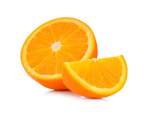 Orange fruit isolated on white background