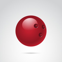 Bowling vector icon.