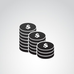 Money, dollar vector icon.