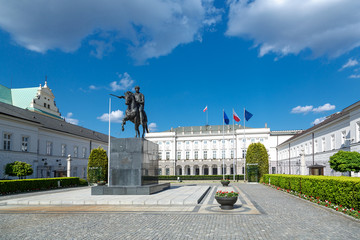 Warsaw presidential palace - obrazy, fototapety, plakaty