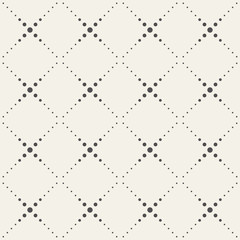 Seamless vector pattern geometric tiles with dotted squares