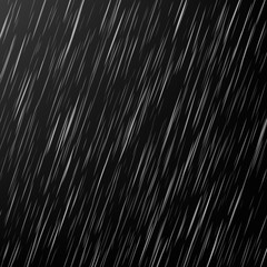 Obraz premium Rain on black background. Vector rain texture. Abstract illustration