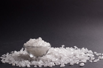 white salt crystals