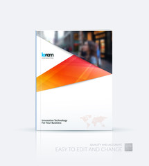 Brochure template layout, cover design annual report, magazine, 