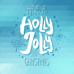 Decorative Greeting Card with handdrawn lettering