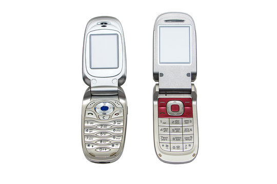 two old mobile phone