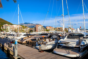 Luxury waterfront homes for rent and sale, lively bars, wide range of sports, leisure and cultural activities in Porto Montenegro in Kotor Bay.