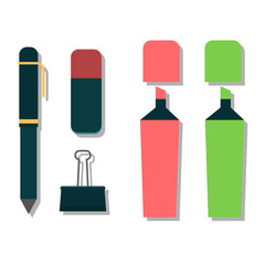 Vector pen illustration isolated on white. Vector pen icon illustration. Vector pen education icon vector. Vector pen silhouette flat style