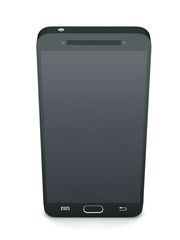 3D rendering. Touch screen smartphone