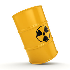3D rendering radioactive barrel
