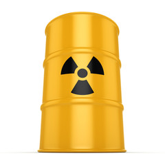 3D rendering radioactive barrel © apopium