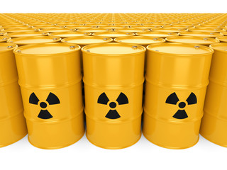 3D rendering radioactive barrels