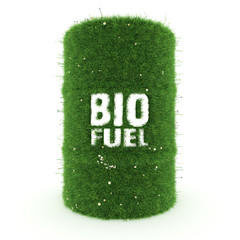 3D rendering barrel of biofuels