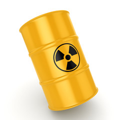 3D rendering radioactive barrel