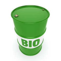 3D rendering barrel of biofuels