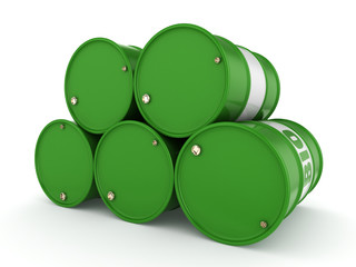 3D rendering barrel of biofuels
