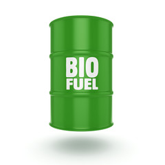 3D rendering barrel of biofuels