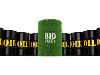 3D rendering barrels of biofuels