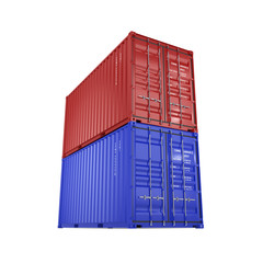 Fototapeta premium 3D rendering containers