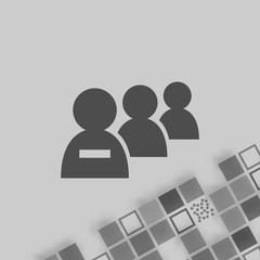 Add new user account flat icon for apps