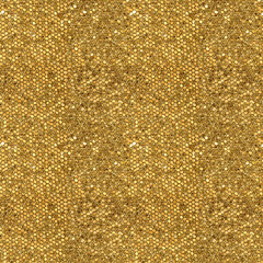 Seamless pattern of golden mosaic