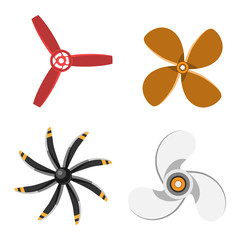 Propeller fan vector illustration.