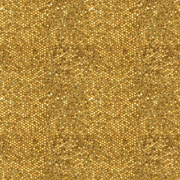 Seamless pattern of golden mosaic