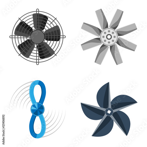 "Propeller fan vector illustration." Stockfotos und lizenzfreie