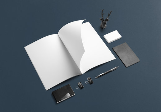 Notebook and Business Card Mockup 2