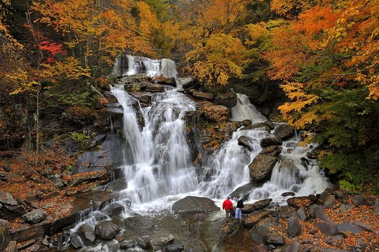 Kaaterskill Falls in the Fall, New York State