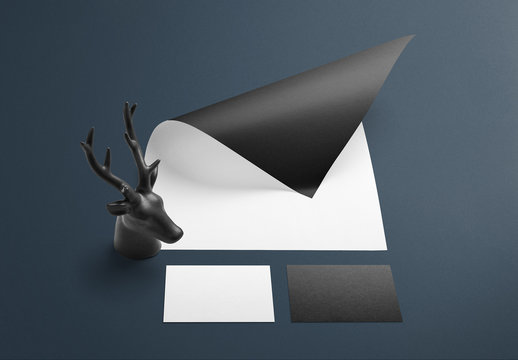 Black and White Stationery Mockup 4