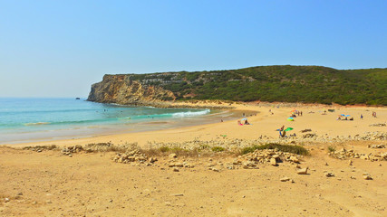 Fototapeta na wymiar Beach in Algarve, Portugal: Praia do Barranco