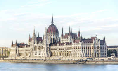 Fototapeta na wymiar Budapest. Parliament at sunset, Hungary.